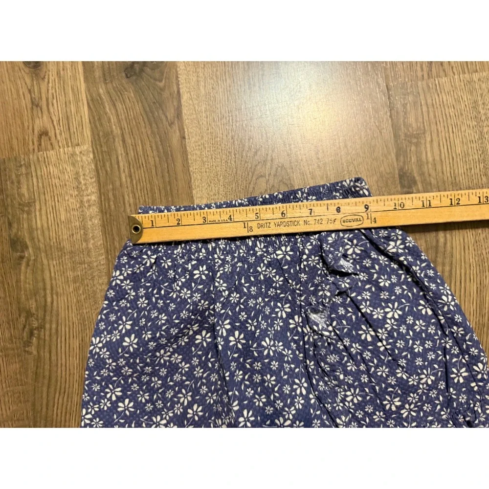 Jessica Simpson Floral Shorts Girls Size M (8) Blue Kids Ruffle Cotton Excellent